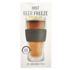 HOST Beer Freeze Cooling Cup Tri-Fold Paper Card Brochure
