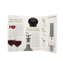 HOST Wine Accessory Collection Tri-Fold Art Paper Brochure
