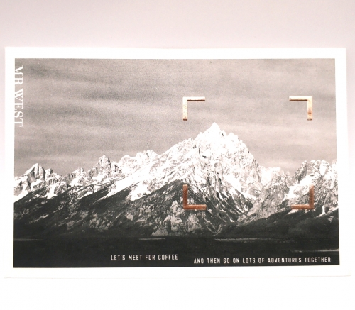 MR WEST Cafe Bar Mountain Landscape Postcard