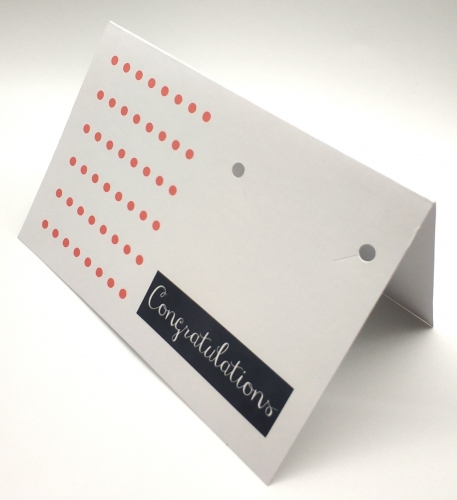 Minimalist Fold-Out Congratulations Postcard