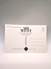 MR WEST Cafe Bar Mountain Landscape Postcard