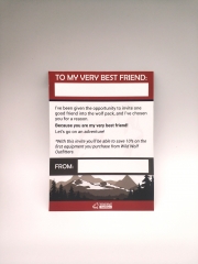Outdoor Adventure Themed Promotional Paper Card