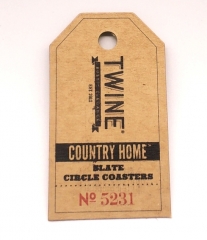 TWINE Country Home Kraft Paper Hang Tag