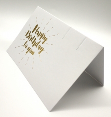 Gold Foil "Happy Birthday to You" Foldable Greeting Card