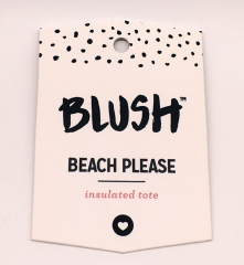 BLUSH Insulated Tote Product Hang Tag