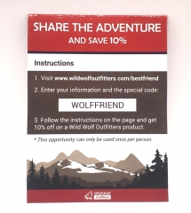 Outdoor Adventure Themed Promotional Paper Card