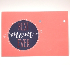 Mother’s Day Themed Coral Paper Greeting Card