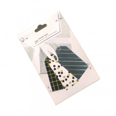 Assorted Metallic Gold Grid, Dot & Stripe Gift Hang Tags