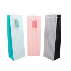 Colorful Confetti Print Wine Gift Bag​