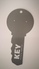 KEY Bottle Opener Shaped Hang Tag