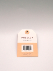 Pink Up Brand Tea Kettle Product Hang Tag​