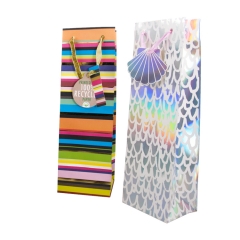 Multi Pattern Wine Bottle Gift Bags