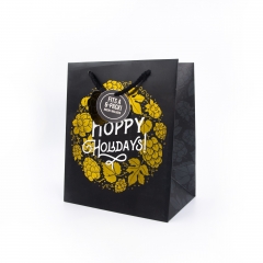 Santa & Hops Design Beer Pack Paper Gift Bags