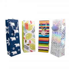 Multi Pattern Wine Bottle Gift Bags