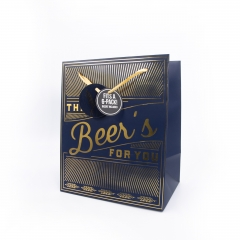 Santa & Hops Design Beer Pack Paper Gift Bags