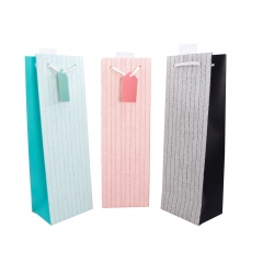 Colorful Confetti Print Wine Gift Bag​
