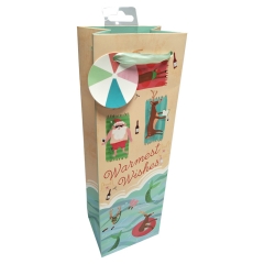 Beach Themed Wine Bottle Gift Bag