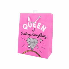 Humorous Party-Themed Gift Tote with Rope Handle
