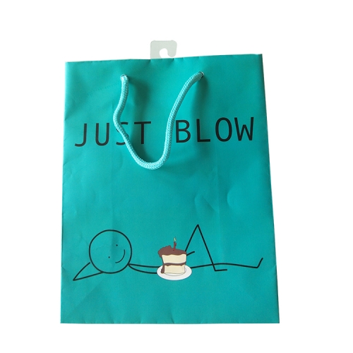 Funny “Just Blow” Birthday Cake Print Packing Bag