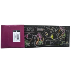 “Vin & Fromage” Wine & Cheese Print Recycled Wine Gift Bag