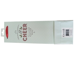 “Cheer & Spreading Goodwill” Christmas Wine Bottle Gift Bag