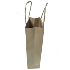 Vintage Grape Print Kraft Paper Wine Bag