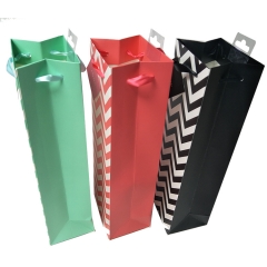 Colorful Chevron Wine Bottle Gift Bags with Coordinating Bags