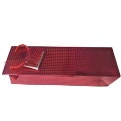 Metallic Spiral & Dot Design Wine Bag