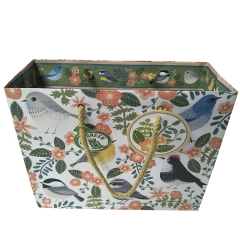 Garden Bird Pattern Paper Gift Bag