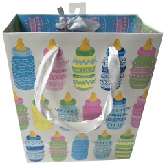 Newborn Baby Bottle Themed Paper Gift Bag