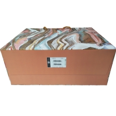 Abstract Art Marble Gift Bag with Striped Interior