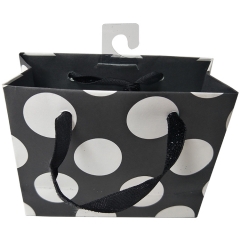 Mini Black & White Polka Dot Gift Bag