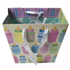 Newborn Baby Bottle Themed Paper Gift Bag