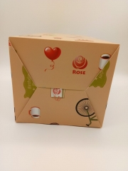 Cafe Theme Gift Packaging Box with Bicycle and Cupcake Print