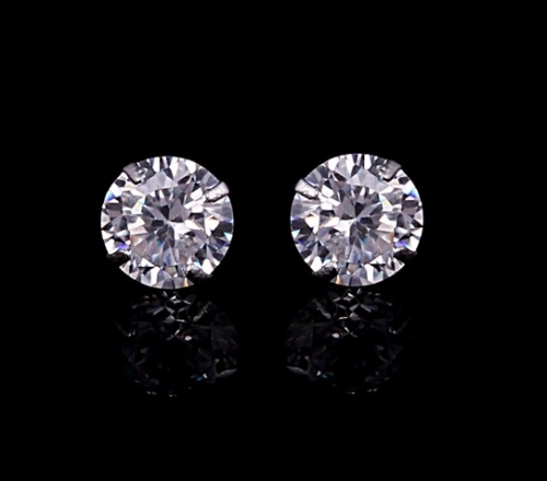 10mm Post Solitaire Earrings
