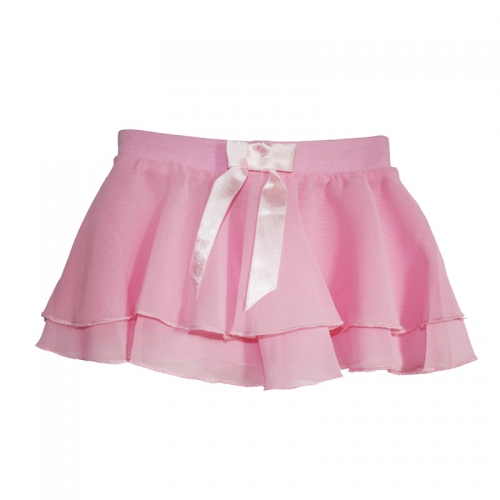 Child Bowknot Circle Chiffon Skirt