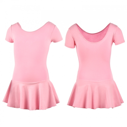 Child Short Sleeve Skirted Leotard