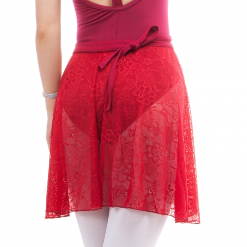 Spandex Lace Wrap Skirt