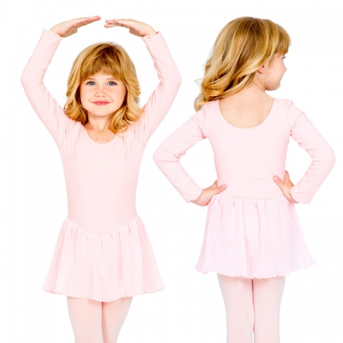 Child Long Sleeve Skirted Leotard