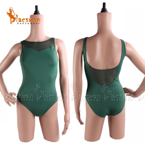 Adult Boat Neck Mesh Leotard