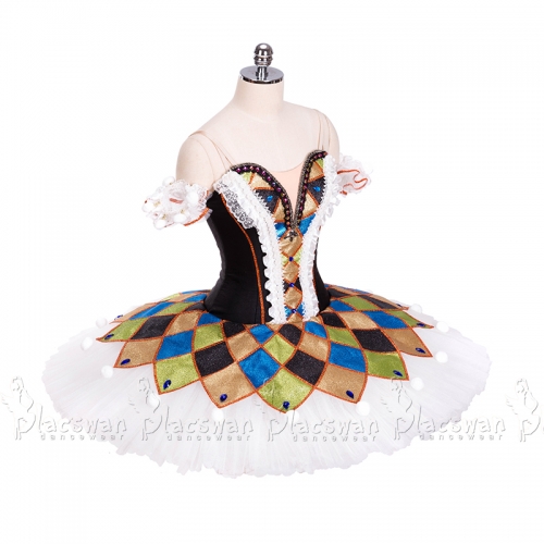 slim fit dress slacks C.1920s vintage Harlequin fancy dress costume all in one – After Number Nine main image 0