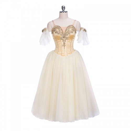 Gold Fairy romantic ballet costumes