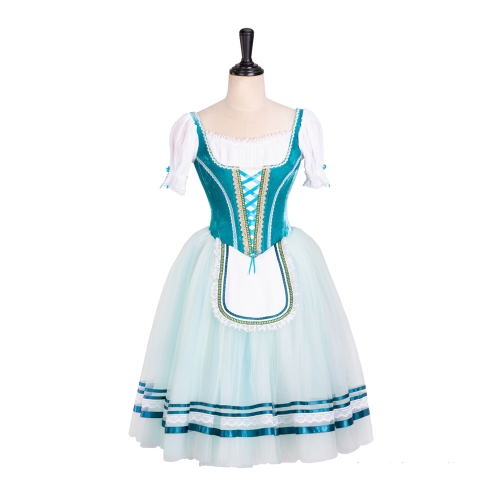 Peasant Girls Green Romantic Ballet Costume