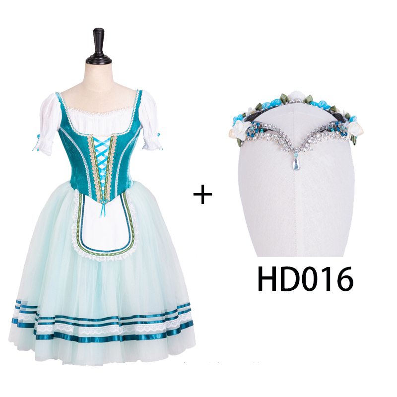 Peasant Girls Green Romantic Ballet Costume