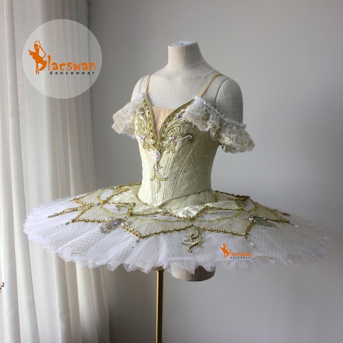 gold ballet dress White and Costume gold tutu skirt