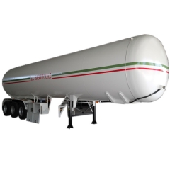 3 axle LPG propan tank semi trailer 56cbm LPG tank trailer