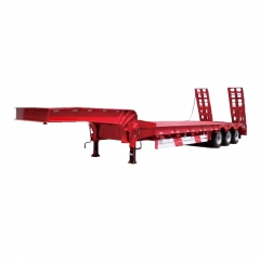 Hot sale three axle Low bed truck semi trailer factory price