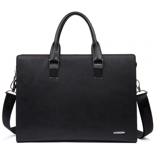BOSTANTEN Formal Leather Briefcase Shoulder Laptop Business Bag for Men