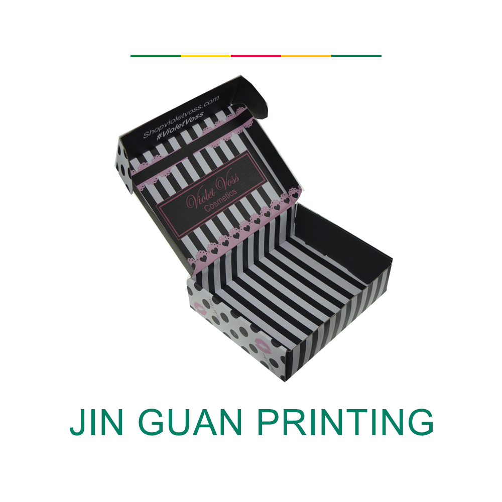 Professional printed logo folding corrugated packaging custom carton mail box
