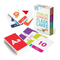 Custom Arabic Number English Alphabet Flash Educational Cards Phonics Baby Children Flash Kids Education Learning Cards